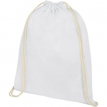 Logo trade advertising product photo of: Oregon 100 g/m² cotton drawstring bag 5L