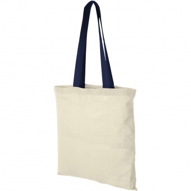 Logo trade promotional merchandise image of: Nevada 100 g/m² cotton tote bag coloured handles 7L