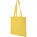 Madras 140 g/m² cotton tote bag 7L, Yellow