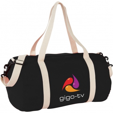 Logo trade promotional product photo of: Cochichuate cotton barrel duffel bag 25L