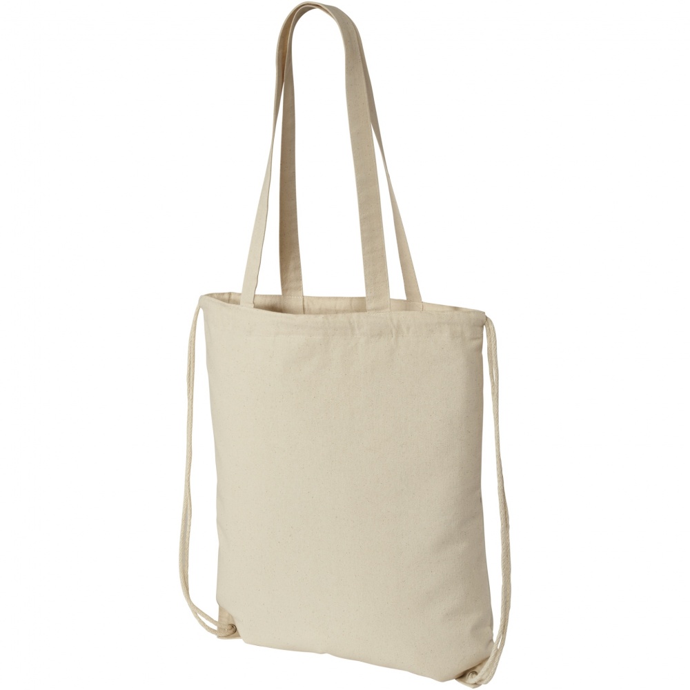 Logo trade promotional merchandise picture of: Eliza 240 g/m² cotton drawstring bag 6L