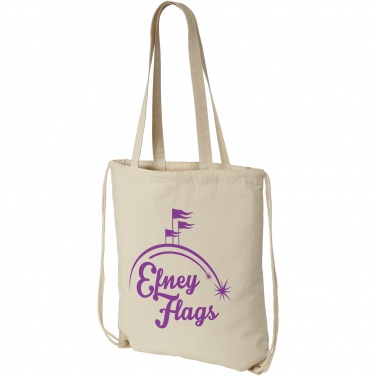 Logo trade promotional merchandise picture of: Eliza 240 g/m² cotton drawstring bag 6L