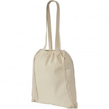 Logo trade promotional products picture of: Eliza 240 g/m² cotton drawstring bag 6L