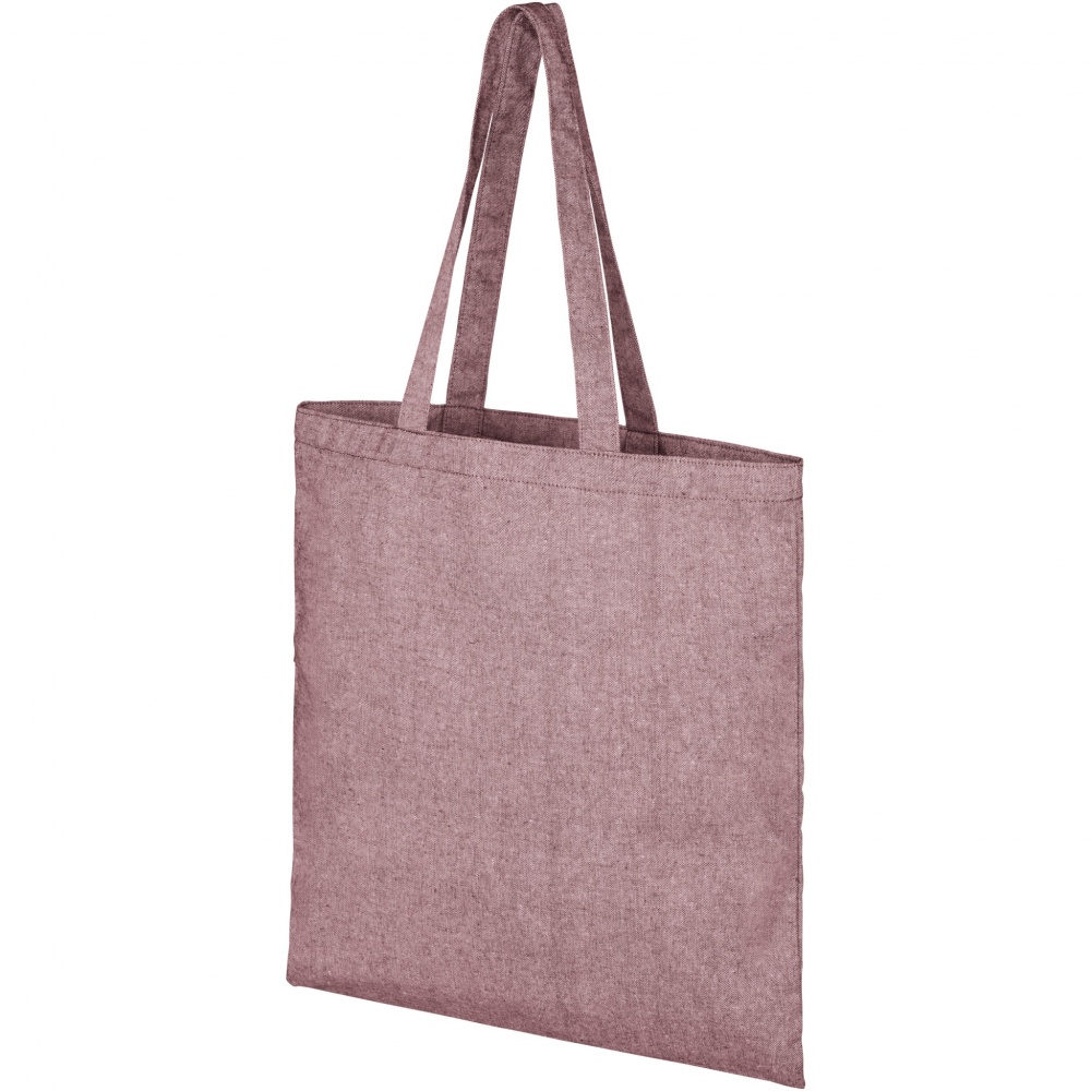 Logo trade promotional merchandise image of: Pheebs 150 g/m² recycled tote bag 7L