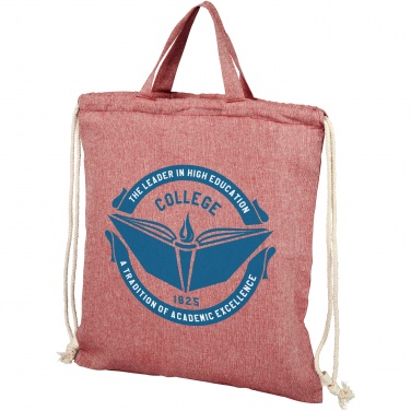 Logo trade promotional giveaways picture of: Pheebs 150 g/m² recycled drawstring bag 6L