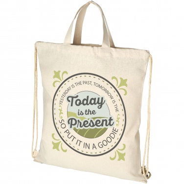 Logo trade corporate gift photo of: Pheebs 210 g/m² recycled drawstring bag 6L