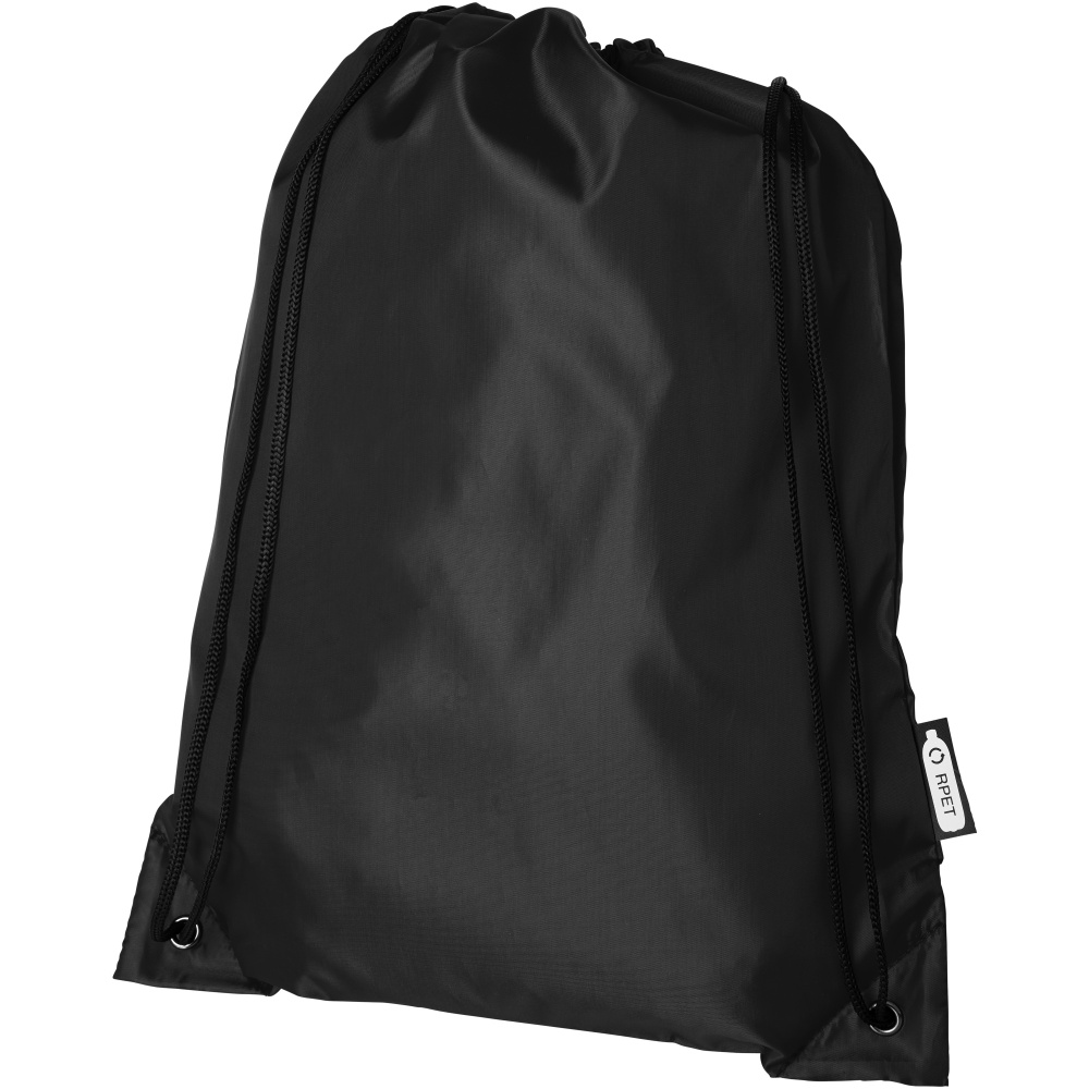 Logo trade promotional products image of: Oriole RPET drawstring bag 5L