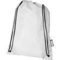 Oriole RPET drawstring bag 5L, White