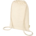 Orissa 100 g/m² organic cotton drawstring bag 5L, Natural