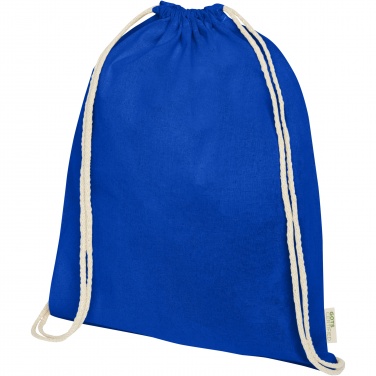 Logo trade promotional items picture of: Orissa 100 g/m² organic cotton drawstring bag 5L