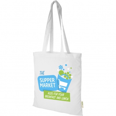 Logotrade promotional item image of: Orissa 100 g/m² organic cotton tote bag 7L