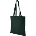 Orissa 100 g/m² organic cotton tote bag 7L, Dark green