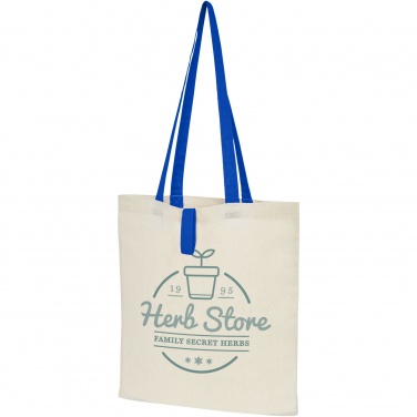 Logo trade promotional items picture of: Nevada 100 g/m² cotton foldable tote bag 7L