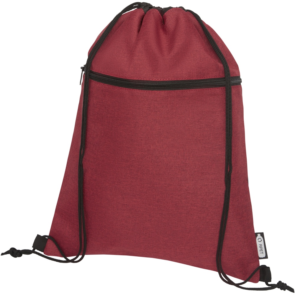 Logo trade promotional giveaways image of: Ross RPET drawstring bag 5L