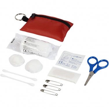 Logo trade promotional gifts image of: Valdemar 16-piece first aid keyring pouch