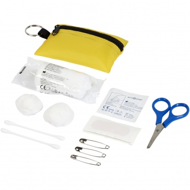 Logo trade promotional product photo of: Valdemar 16-piece first aid keyring pouch