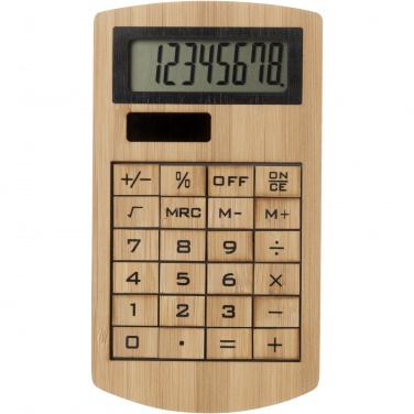 Logo trade promotional items picture of: Eugene calculator made of bamboo