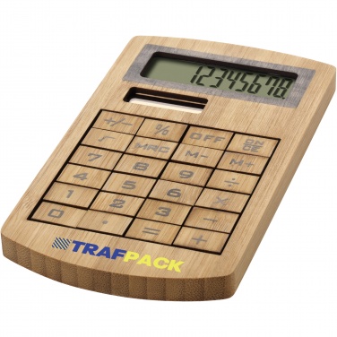 Logo trade promotional product photo of: Eugene calculator made of bamboo