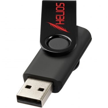 Logo trade promotional gifts picture of: Rotate-metallic 4GB USB flash drive