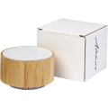 Cosmos bamboo Bluetooth® speaker, Natural / White