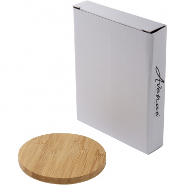 Logo trade promotional merchandise image of: Essence 5W bamboo wireless charging pad