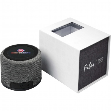 Logo trade promotional items image of: Fiber 3W wireless charging Bluetooth® speaker