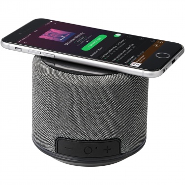 Logotrade promotional product image of: Fiber 3W wireless charging Bluetooth® speaker