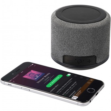 Logo trade business gift photo of: Fiber 3W wireless charging Bluetooth® speaker