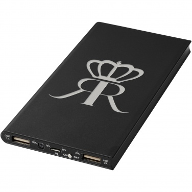 Logo trade promotional gifts picture of: Plate 8000 mAh aluminium power bank