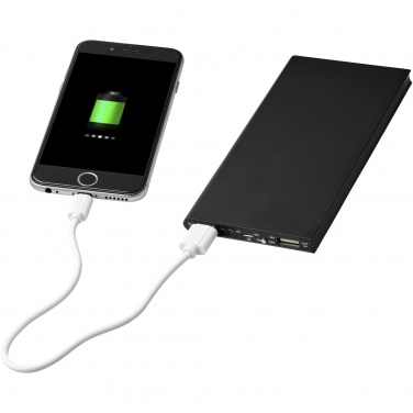 Logo trade promotional merchandise image of: Plate 8000 mAh aluminium power bank