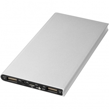 Logo trade promotional items picture of: Plate 8000 mAh aluminium power bank