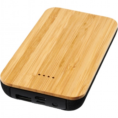 Logotrade promotional merchandise photo of: Future 6000 mAh bamboo/fabric wireless power bank