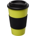 Americano® 350 ml insulated tumbler with grip, Lime / Solid black