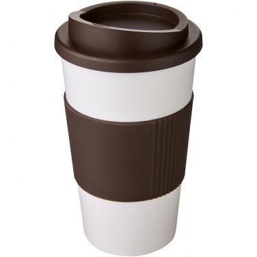 Logo trade promotional giveaways image of: Americano® 350 ml insulated tumbler with grip