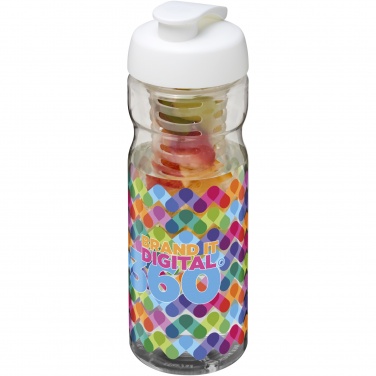 Logotrade corporate gift picture of: H2O Active® Base 650 ml flip lid sport bottle & infuser