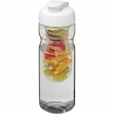 Logo trade corporate gifts image of: H2O Active® Base 650 ml flip lid sport bottle & infuser