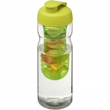 Logo trade advertising products picture of: H2O Active® Base 650 ml flip lid sport bottle & infuser