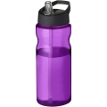 H2O Active® Base 650 ml spout lid sport bottle, Purple / Solid black