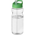 H2O Active® Base 650 ml spout lid sport bottle, Transparent / Green