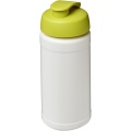 Baseline® Plus 500 ml flip lid sport bottle, White / Lime