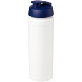 Baseline® Plus grip 750 ml flip lid sport bottle, White / Blue