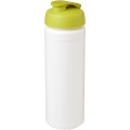 Baseline® Plus grip 750 ml flip lid sport bottle, White / Lime