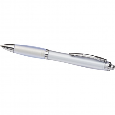 Logotrade promotional merchandise image of: Curvy ballpoint pen with frosted barrel and grip