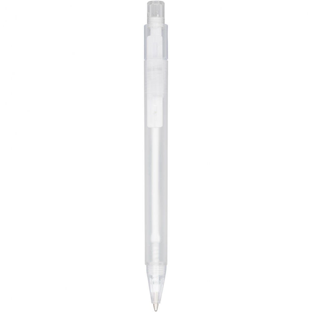 Logo trade promotional merchandise image of: Calypso frosted ballpoint pen