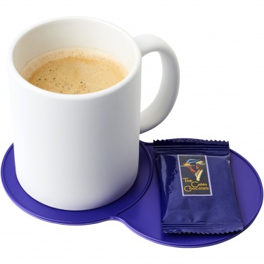 Logo trade business gifts image of: Sidekick plastic coaster