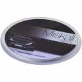 Ellison round plastic coaster with paper insert, Transparent clear