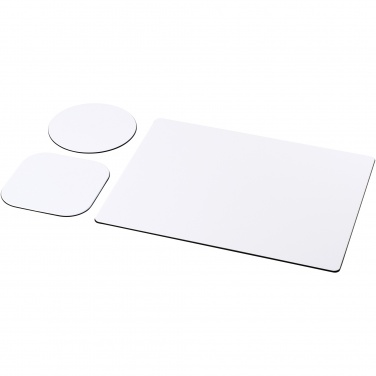 Logotrade advertising products photo of: Brite-Mat® mouse mat and coaster set combo 1