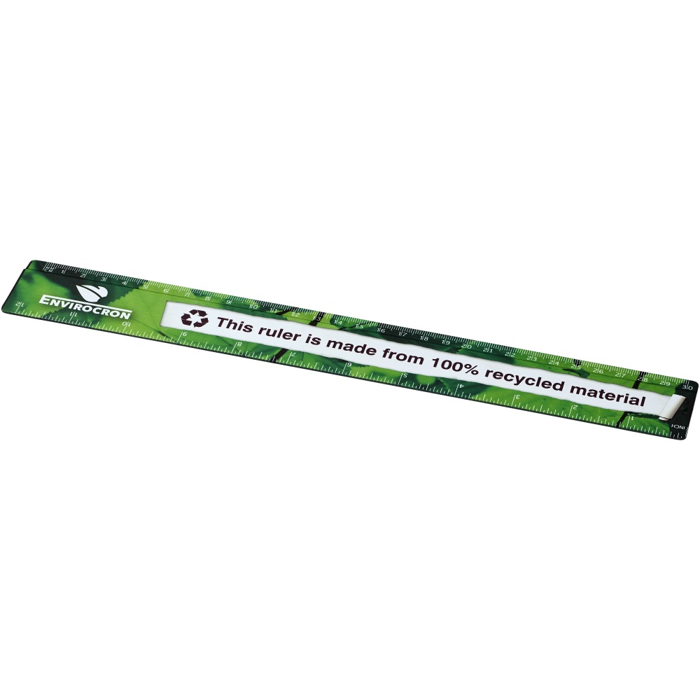 Logotrade promotional giveaways photo of: Terran 30 cm ruler from 100% recycled plastic