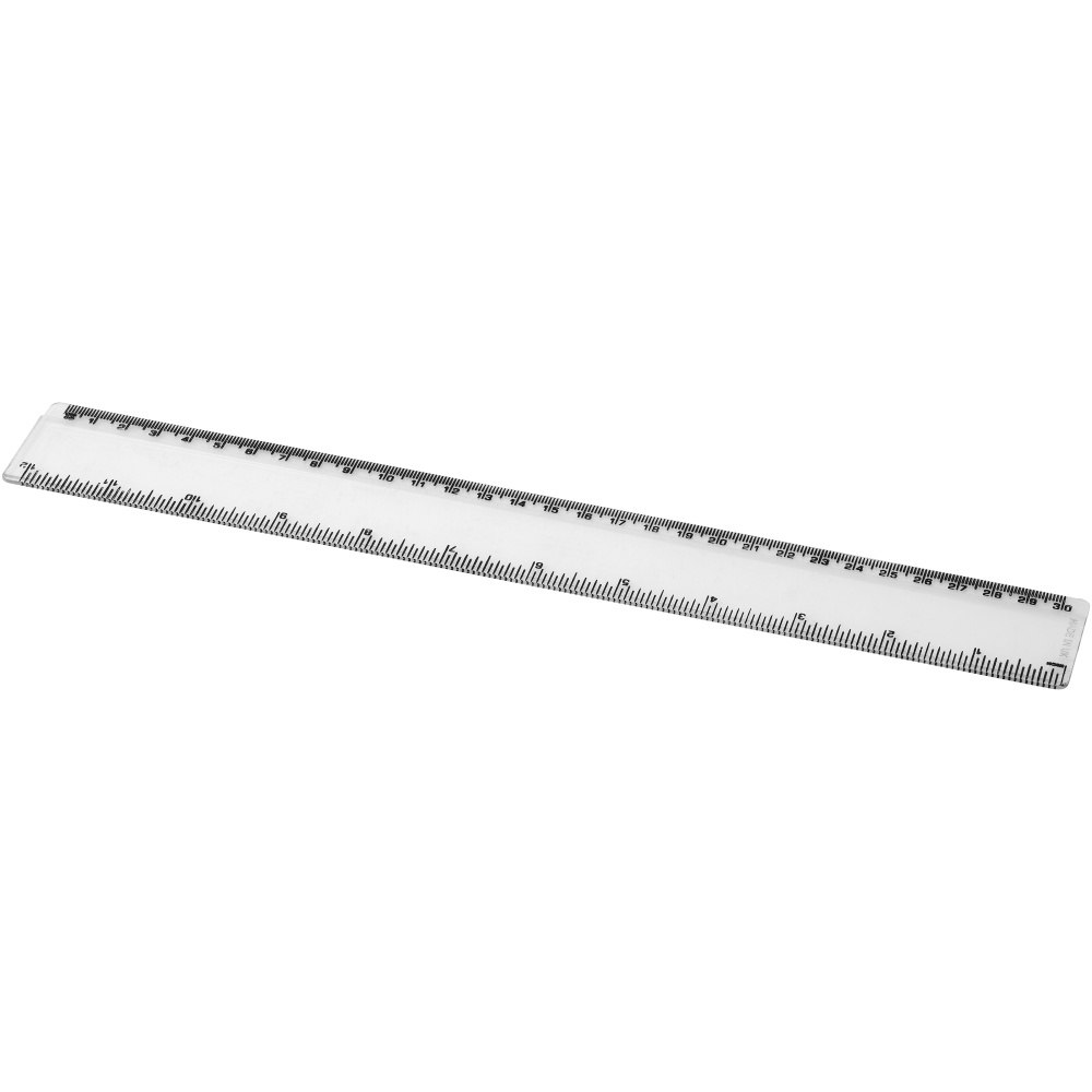 Logo trade promotional items image of: Renzo 30 cm plastic ruler