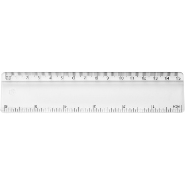 Logo trade promotional item photo of: Renzo 15 cm plastic ruler